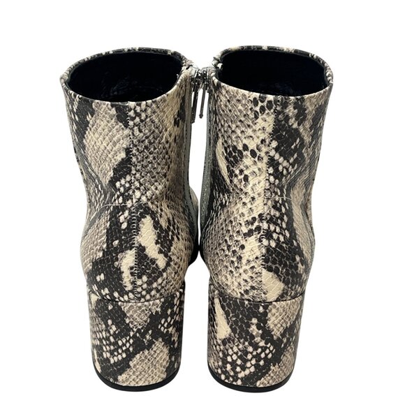 Madden Girl Faux Leather Snake Print Ankle Booties Women’s 6 Block Heel - Picture 5 of 13
